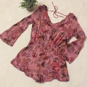 Mossimo Floral Ruffle Romper